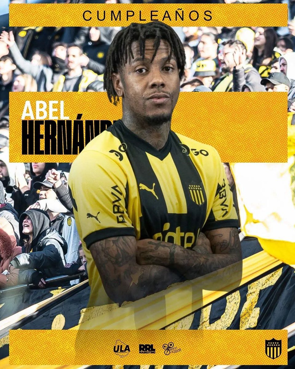 URUGUAYLATECAP's tweet photo. #UnDíaComoHoy 8 de agosto, pero de 1990, nacía en Pando, Canelones, Abel Hernández 🎂

🧑🏿 Abel llegó a Peñarol en 2008 desde Central Español y jugó el Torneo Apertura de ese año, disputando 8 partidos y convirtiendo 3 goles.

⚽️ En febrero de 2009 se convirtió en jugador del Palermo 🇮🇹. También defendió al Hull City 🏴󠁧󠁢󠁥󠁮󠁧󠁿, CSKA Moscú 🇷🇺, Al-Alhi Doha 🇶🇦, Inter 🇧🇷, Fluminense 🇧🇷 , Atlético de San Luis 🇲🇽 , Rosario Central 🇦🇷 y Liverpool 🇺🇾

🏆 Hasta el momento,Hernández ha obtenido el Torneo Apertura 2023, la Supercopa Uruguaya 2026 y el Torneo Intermedio 2026 con Peñarol.

📸 @RRLmarketing19
⠀⠀⠀⠀⠀⠀⠀⠀⠀⠀⠀⠀⠀⠀⠀⠀⠀
#UruguayLateAurinegro
#SiempreATuLado