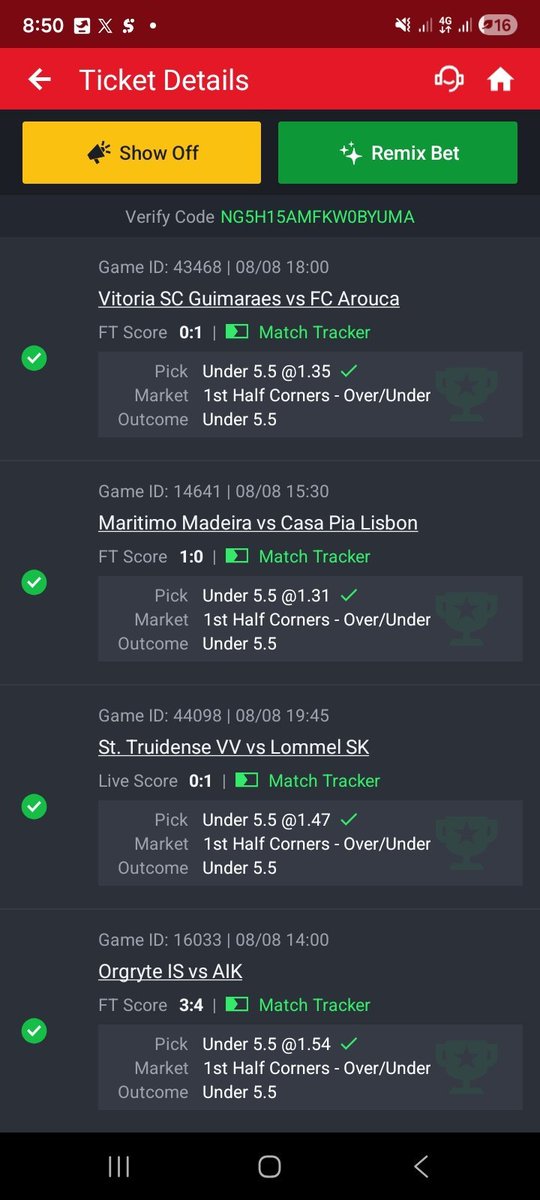 printer_tips's tweet photo. This first half conners under 
It's best let's tap in channel 
5+ odds on Luckypari 
https://t.co/omeZbjXDjp https://t.co/TqzhvcOM3s