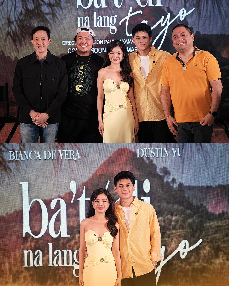RegalFilms's tweet photo. A NEW CHAPTER. A NEW MOVIE. A BIGGER DREAM.

Here are the PHOTO HIGHLIGHTS from the official announcement of DUSTBIA’s newest movie project, BA’T ‘DI NA LANG TAYO?  

Written and directed by Jason Paul Laxamana and produced by Regal Entertainment Inc.   

COMING SOON IN CINEMAS. https://t.co/kA45xud7qW