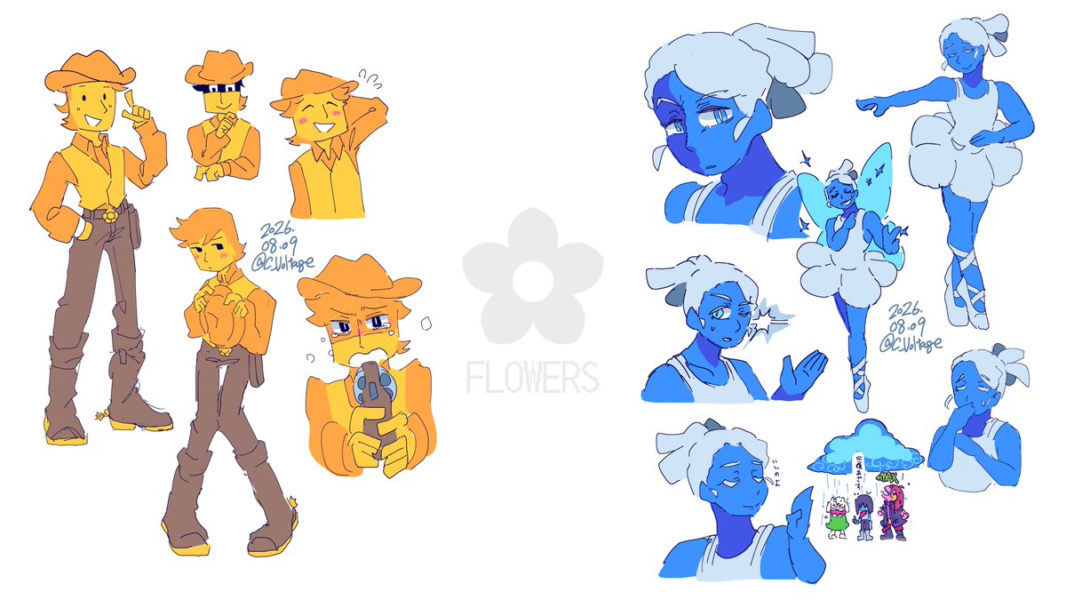 C_Voltage's tweet photo. フラワーズ練習 #deltarune https://t.co/fE5WmrmFhb