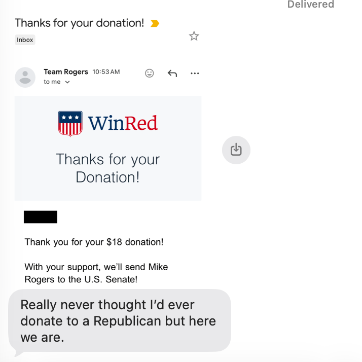 DemsForMike's tweet photo. ‼️‼️The movement is growing! Democrats from across Michigan are joining the movement to put country over party and elect Senator Mike Rogers. 
Friends who have never supported a Republican before are supporting Mike Rogers over Abdul El-Sayed.

Retweet and follow if you're in! https://t.co/qyqZlOnOUV