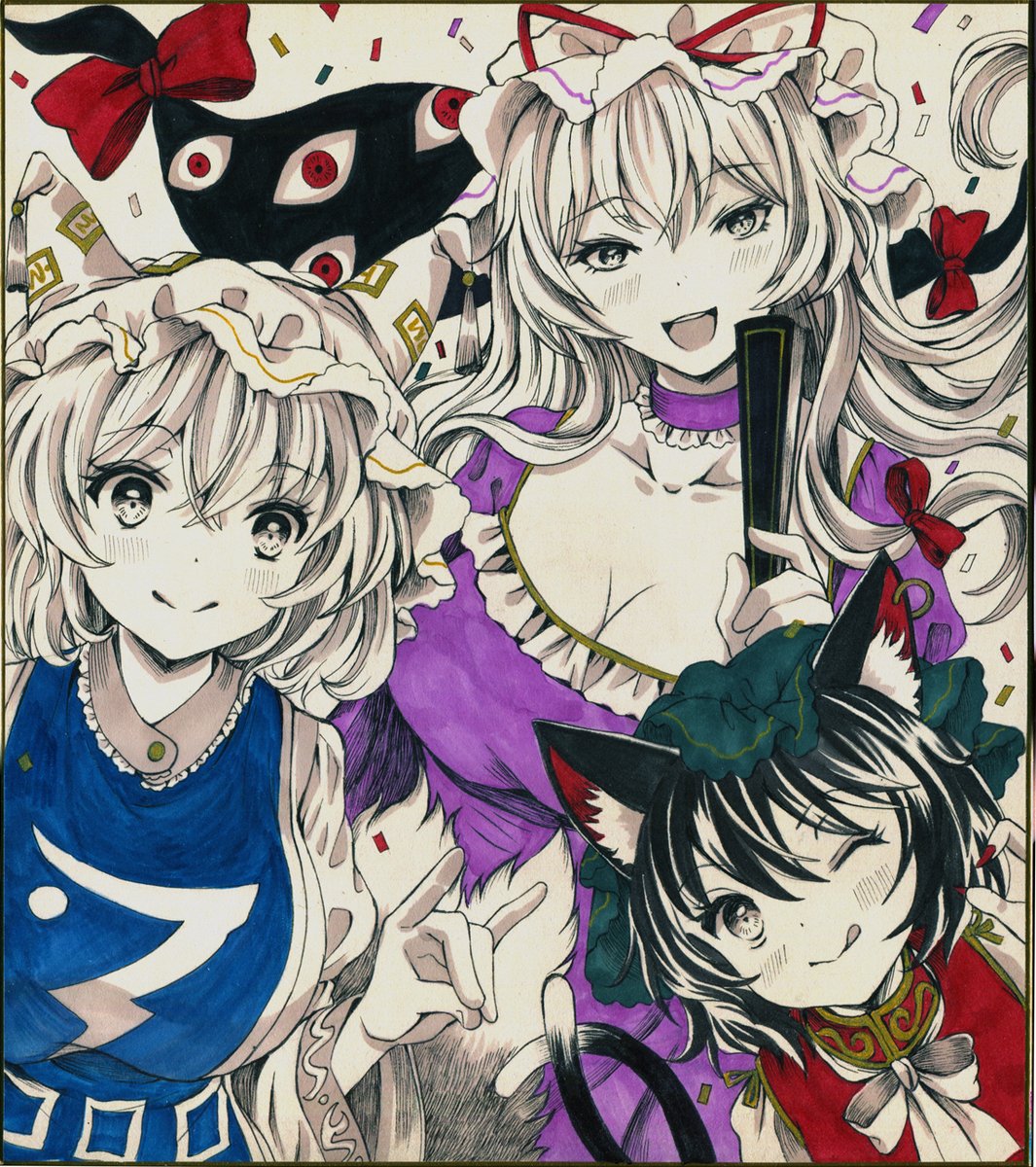 a_hazike's tweet photo. #8月9日は八雲の日
【アナログ絵】お気にいりの八雲一家の絵でお祝い✨ https://t.co/WFSJRSx8Bi