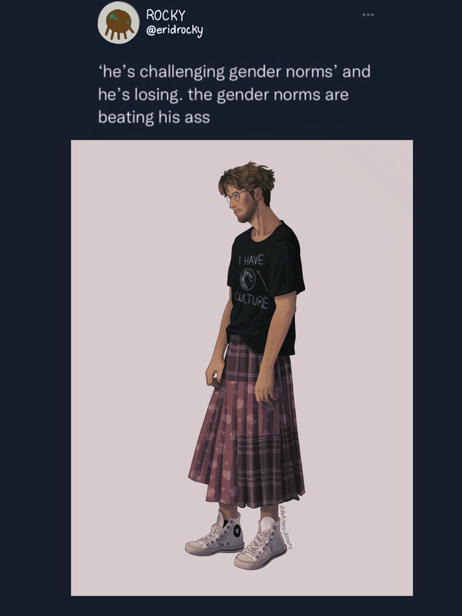 Darkroastdreams's tweet photo. Grace in a skirt (non meme version in replies) https://t.co/R5jCwB6ImF