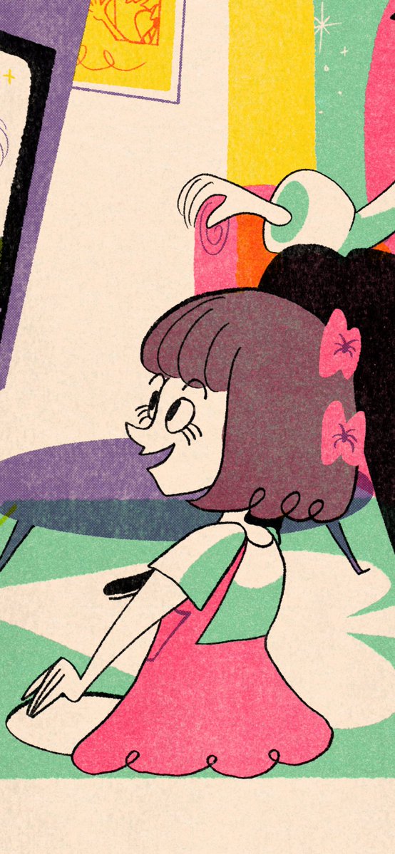 _averydavery_'s tweet photo. The mid century modern life of a surgeon and his homemade daughter. 

There’s a different paper texture version that’ll be on my instagram and tumblr when i post it.

 #blackjack #kuroohazama #pinoko #risograph #ブラックジャック https://t.co/ptXPE1sTTR
