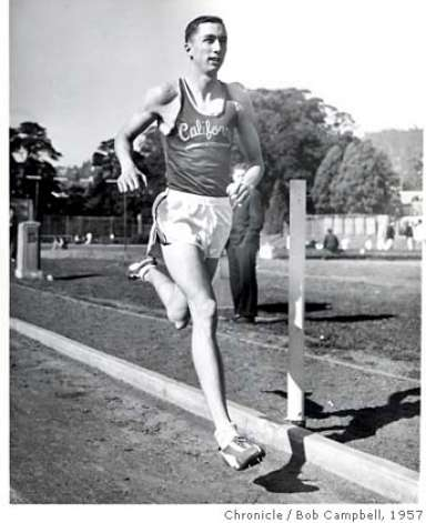 CalBearsHistory's tweet photo. Happy 90th Birthday to Don Bowden, Class of 1958. On June 1, 1957 Bowden, a Cal junior, became the first American to run a 4-minute mile (3:58.7) at an AAU meet in Stockton. He was also a 1956 Olympian and part of a world-record 4 x 880 relay team for @CalTFXC. https://t.co/SKXiclgMAP