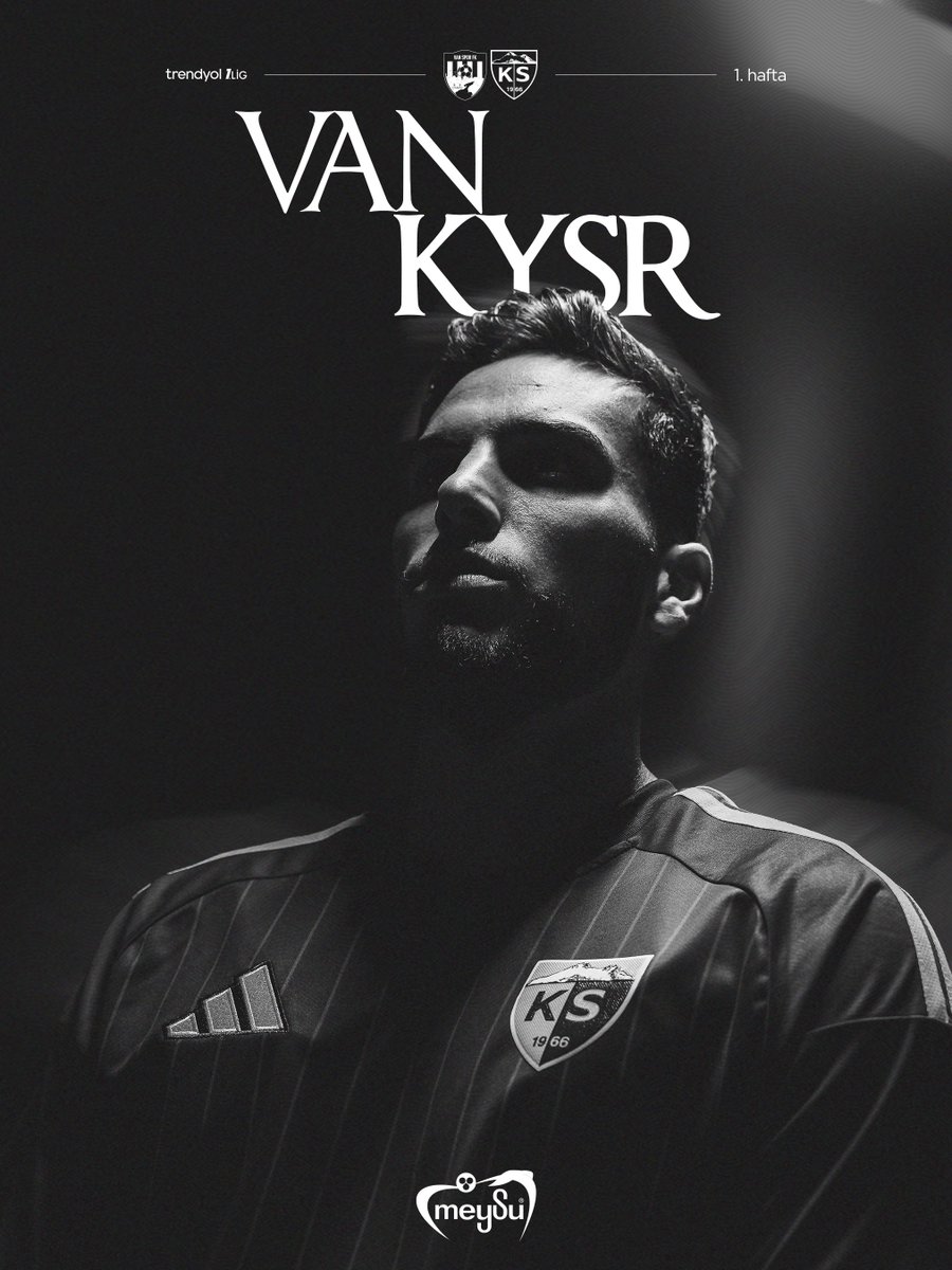 KayserisporFK's tweet photo. 🟡🔴 Kayserisporumuz, Trendyol 1. Lig'in ilk haftasında Vanspor'a konuk olacak.

🗓️ 9 Ağustos Pazar
🕤 21.30
🏟️ Spor Toto Akhisar Stadyumu
📲 #VANvKYS | #KYSR

📌 @meysu_turkiye https://t.co/LUFI0iQYYU