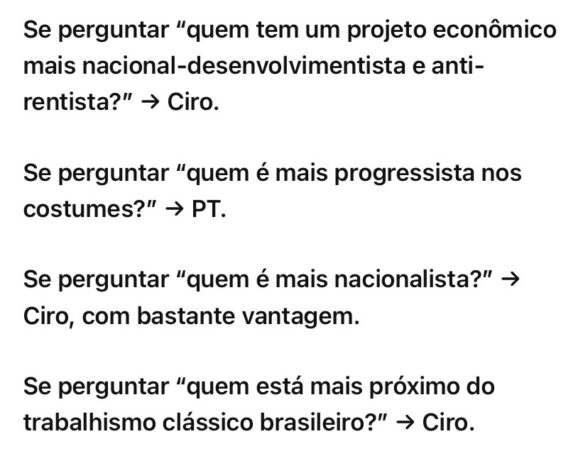 Vitoinho2002's tweet photo. Perguntei ao chat GPT quem é mais de esquerda e nacionalista: Ciro Gomes ou Lula, rs. Até ele sabe 🌹 https://t.co/yDFJLiOYif