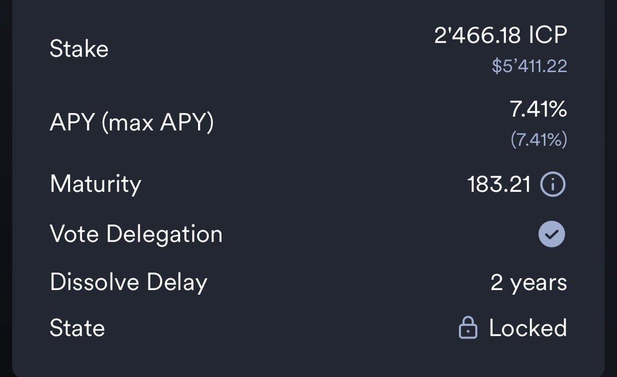 angelsauce98's tweet photo. For the rest of this year, I want to have 5,000 $ICP and 3,000 staked. https://t.co/aBizmkAan3