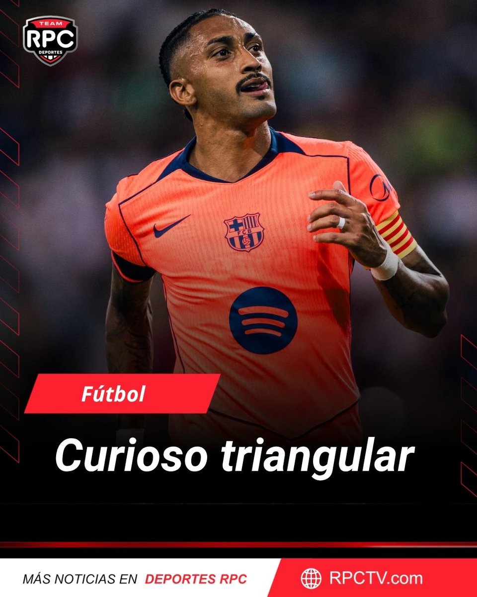 deportes_rpc's tweet photo. ¡GANAN...Y PIERDEN! 🤔
El FC Barcelona disputó un triangular donde en 45 minutos vencieron al Nottingham Forest 1-0 con gol de Raphinha.
Pero en la final, en 45 minutos ante el Udinese, cayeron 1-0.
#FutbolRPC 📸 @FCBarcelona https://t.co/LhhyLhaJRe