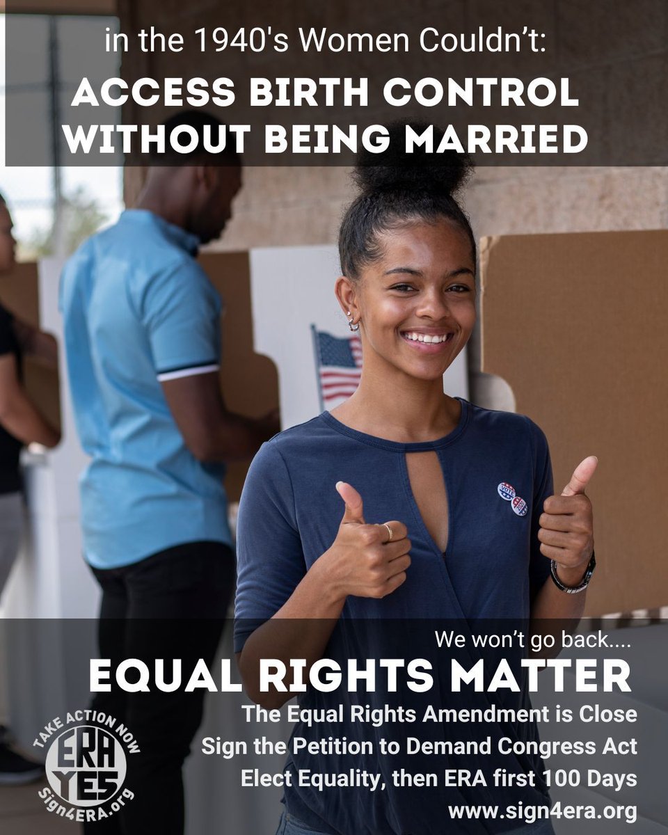 Sign4ERA's tweet photo. WE WON'T GO BACK!
Equal Rights Matter
The Equal Rights Amendment is Close
Sign the Petition to Demand Congress Act
Elect Equality, then demand the ERA first 100 Days
learn more and sign on at https://t.co/AwkTm0QWiF
Let them know We won’t go back..
#Sign4ERA #ERANow #EqualRights https://t.co/pttbmlBFgr