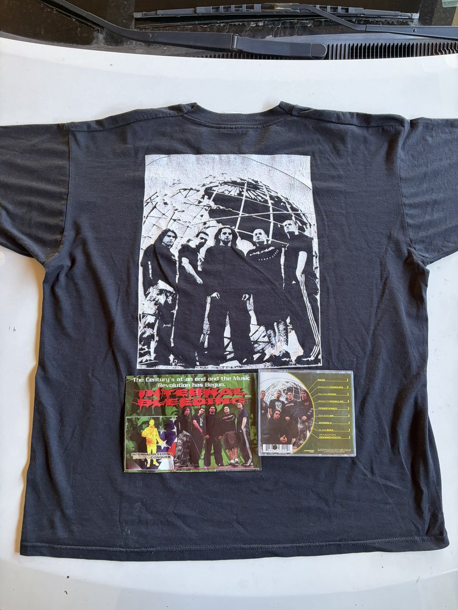sixftdtch's tweet photo. Driven to conquer 
1999 promo poster, cd, shirt 
Rare https://t.co/ULBlTI04H7