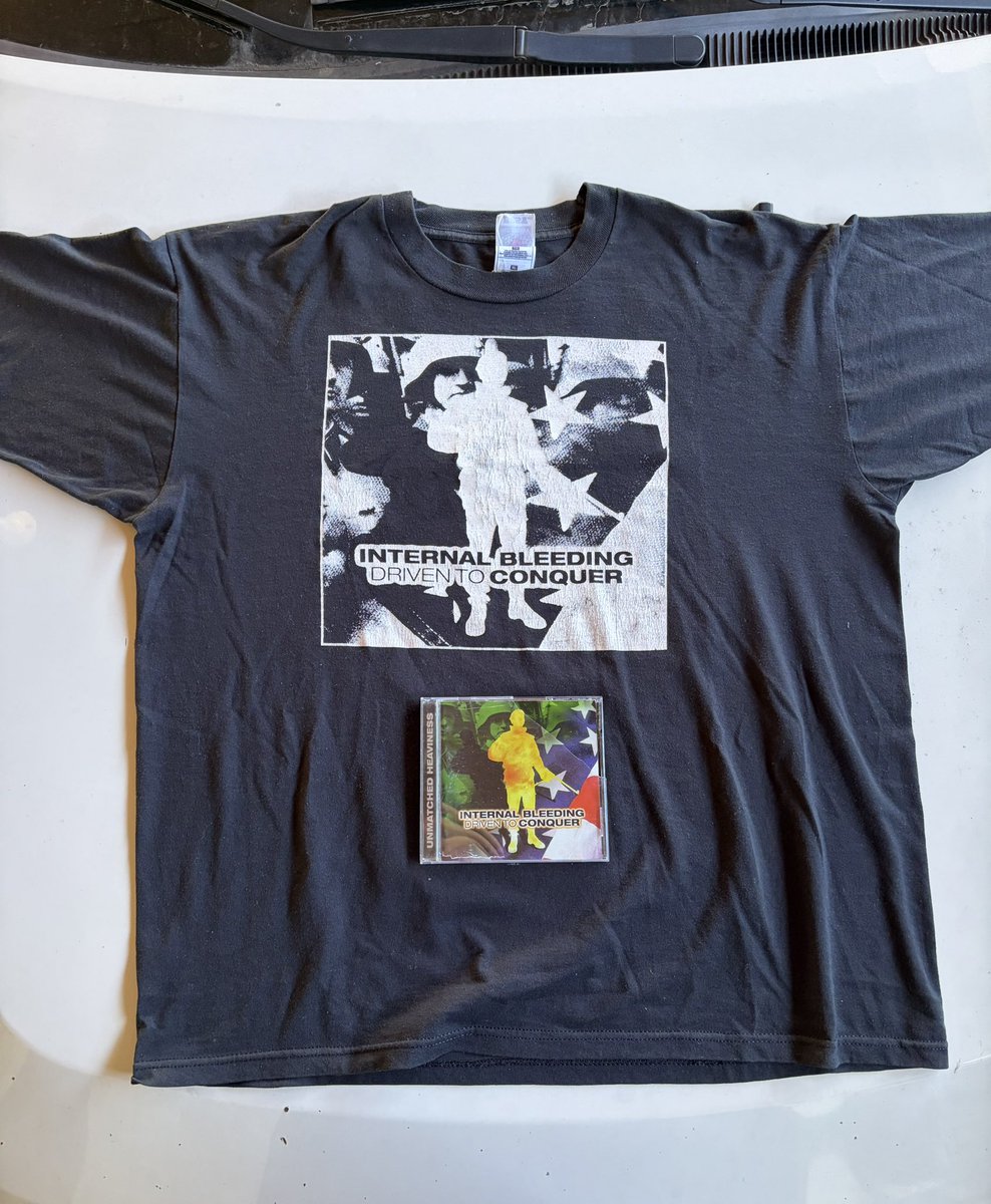 sixftdtch's tweet photo. Driven to conquer 
1999 promo poster, cd, shirt 
Rare https://t.co/ULBlTI04H7