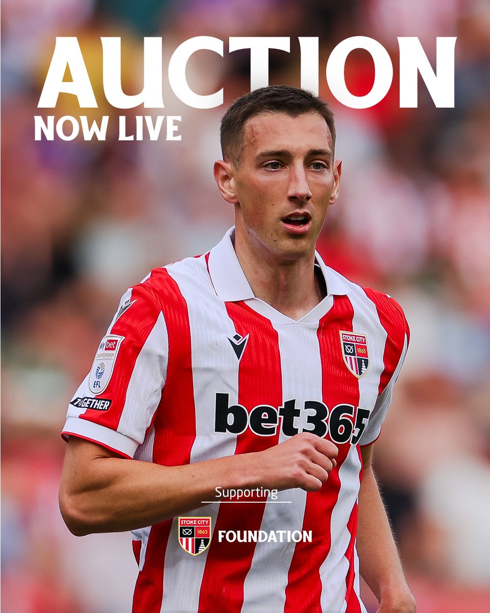 stokecity's tweet photo. Auction live 🔨

Bid on signed, match-worn shirts from City's 26/27 opener.