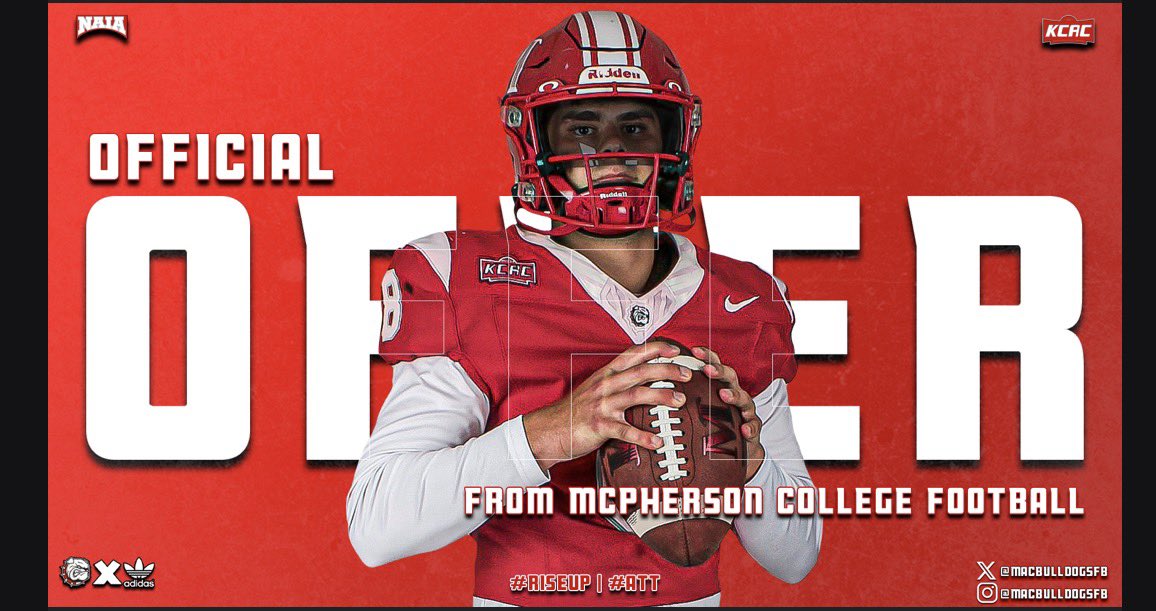 60_DMiddleton's tweet photo. AGTG 
after a great camp &amp; conversation with @CoachJFisc I’m blessed to receive an offer from McPherson College 🐶❤️

 @CoachWilson1980 @CoachKChatham @Coach_Jwill62 @CoachMoneyMills https://t.co/dTTDxmHbJO