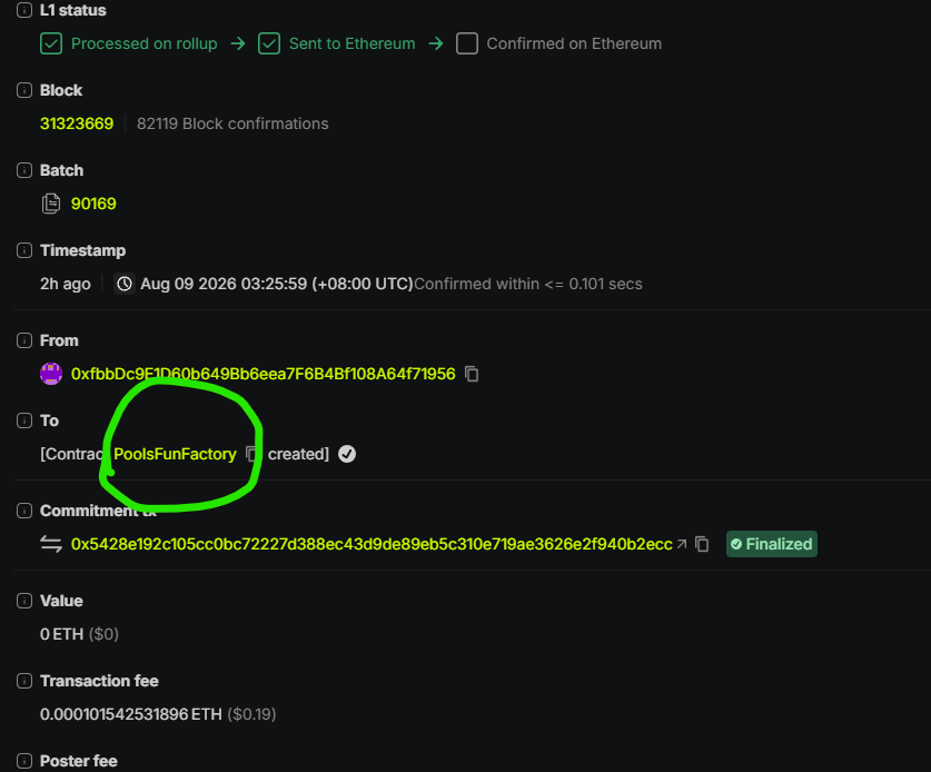 AlexShwaz's tweet photo. 0x16063b26d6911778de57662bab9bf4738b0159d0

First token created on potentially https://t.co/LHot2f8GdL factory?(unconfirmed dyor)

https://t.co/h3ANDwr9ki

Also coincidentally when @0xDeployer told us to follow @pools_dot_fun https://t.co/yU20eZMuKf