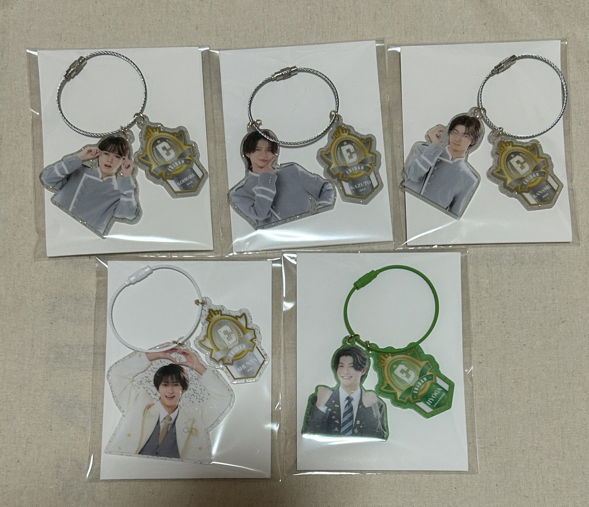 ono_t_e's tweet photo. EBiDAN THE LIVE 2026 エビライ 交換
ランダムアクキー

【譲】
マサヒロ タクヤ 曽野舜太 小泉光咲
杢代和人 吉澤要人 KEVIN 高田彪我
ジャン海渡 近藤駿太

【求】
FUMINORI＞REI ＞ 交換決まり次第定価

8/13エビライ手渡し交換優先
お心当たりある方はご連絡ください🙇‍♀️ https://t.co/UM8YsouvsA