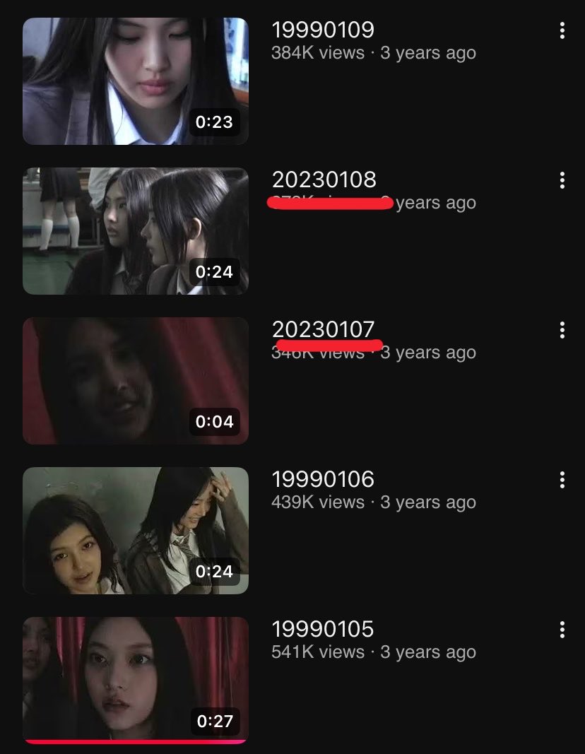 kurenaay's tweet photo. i was rewatching ban heeso video tapes and noticed that the dates are in order taking place in 1998 and 1999 but theres also videos with the date 2023 and then go back to 1998/99… maybe newjeans do travel to portals and it all began in ditto https://t.co/TEQFrdazdl