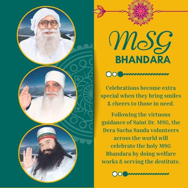 MamtaIn777's tweet photo. Today, Satsang Bhandara is going to held on Sunday #SpiritualSaunday in Slabatpura, Punjab. This occasion is very special because this is the Bhandara of the birth month of revered Saint Gurmeet Ram Rahim Ji. Guruji teaches us selfless service nd walking on the path of the truth. https://t.co/k2jRSArIlS