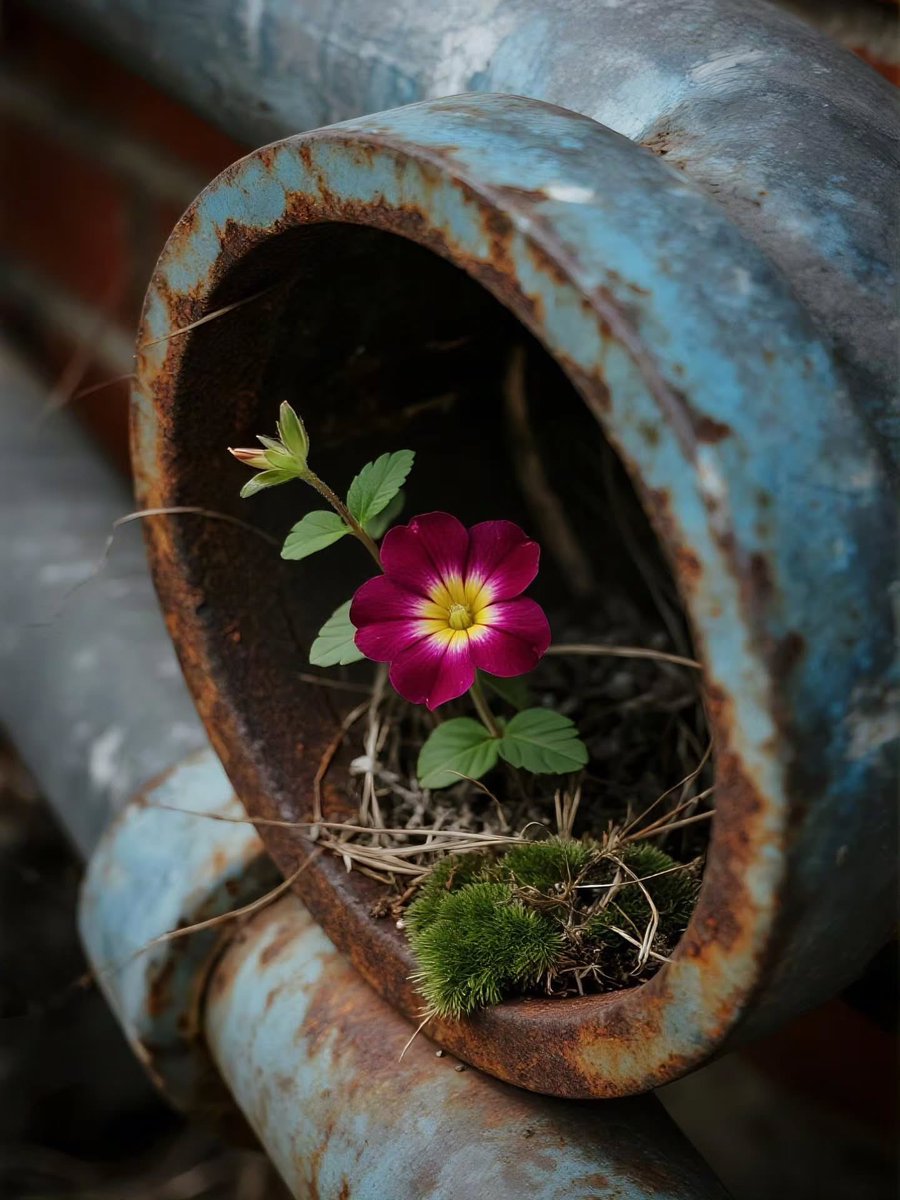 mira_beant's tweet photo. Beauty finds a way to bloom anywhere 🌸✨ https://t.co/j6epD2lEm2