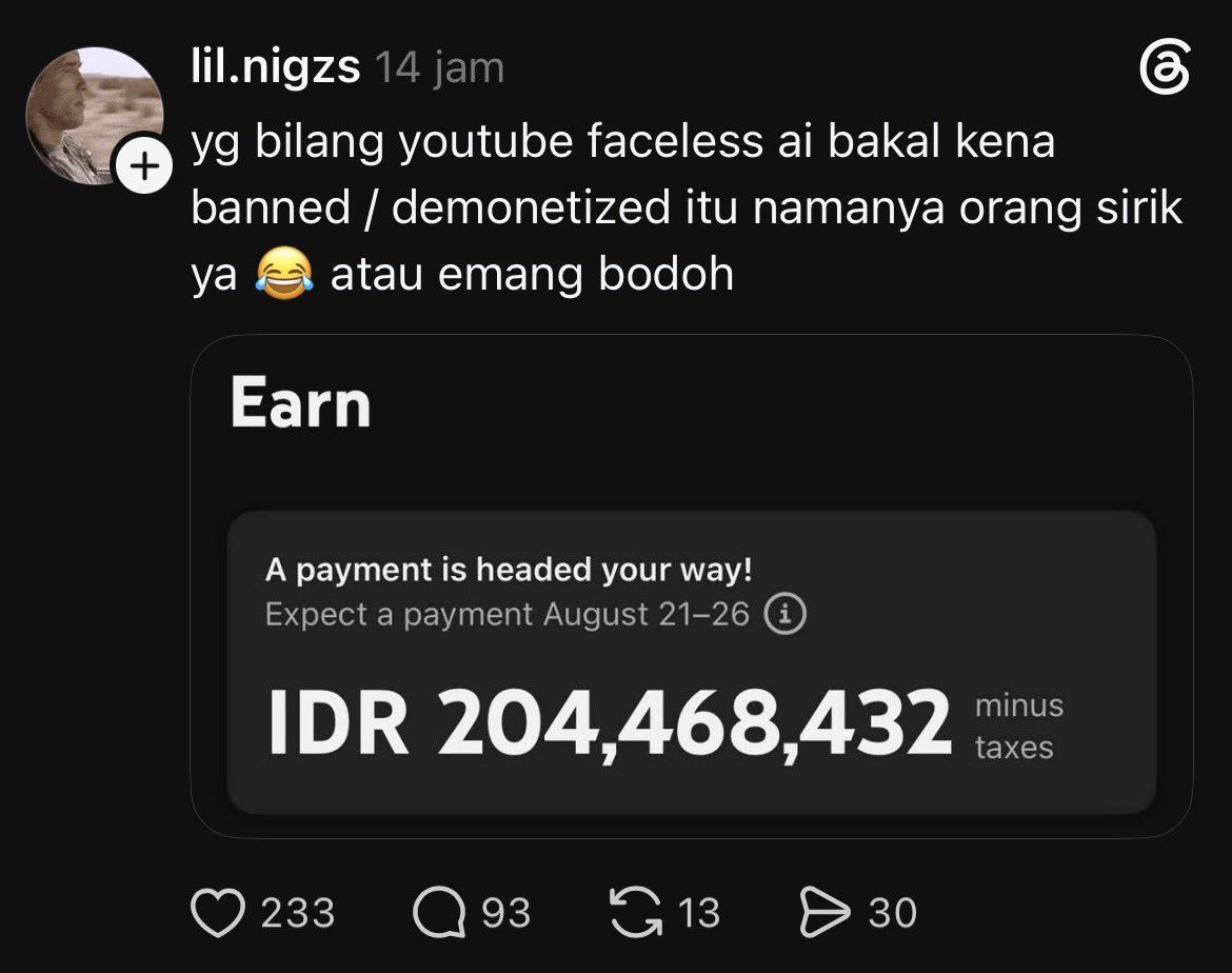 Cupang1997's tweet photo. GUE MUAK SAMA KONTEN BEGINI.

45 HARI REKENING 2 DIGIT

PAKE AI BUAT HASILIN DUIT

COPY PASTE LANGSUNG JADI DUIT

Ujung ujungnya jual kelas Rp25 ribu.

Mau jual kelas? silahkan....

Tapi jangan jual mimpi ke orang yang lagi desperate cari duit. https://t.co/fmWFqpyzPw
