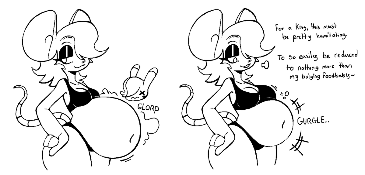 vElkno's tweet photo. Humiliated for all to see by that lowly @gothmeup...I won't forget or forgive this!!! 
Totally did this for 8/8, haha

Sketch provided by that RAT that I then touched up and lined https://t.co/wkV6E70XQO