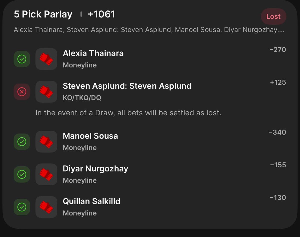 BartBetsALOT's tweet photo. One of those nights, missed all three free plays by one leg. Be back next week to win it all back https://t.co/7QZMeAJprA