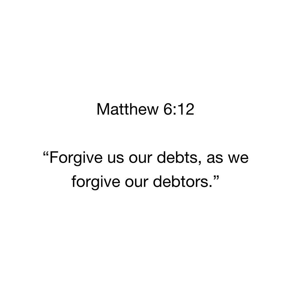 Holy__Bible1's tweet photo. Matthew 6:12 https://t.co/n4ZwzYoox5