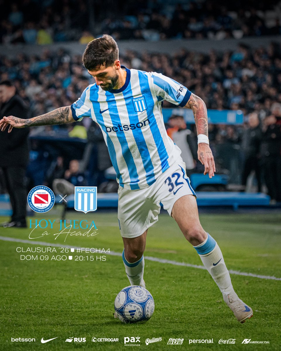 RacingClub's tweet photo. ¡DALE HOY, ACADEMIA! 🩵👊🏻 https://t.co/Fkrqjxp32N