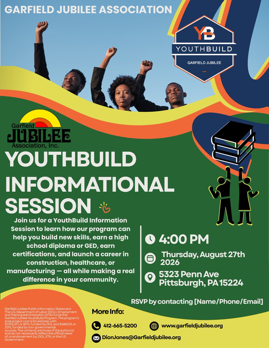 YouthBuildPgh's tweet photo. Second chances are made here. Connect with us now for more information. https://t.co/4pm23VVdO0