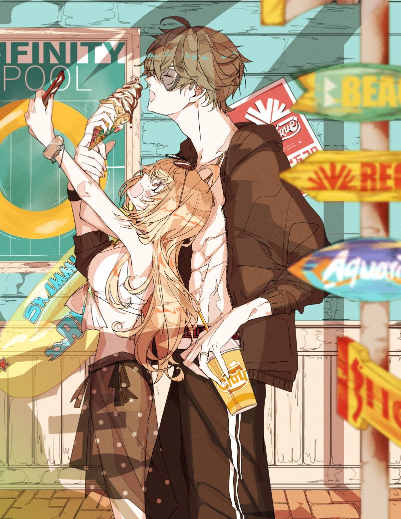 ow7wo7's tweet photo. リゾートに遊びに来たイトルシです🏖️(再) https://t.co/WN528S4cnk