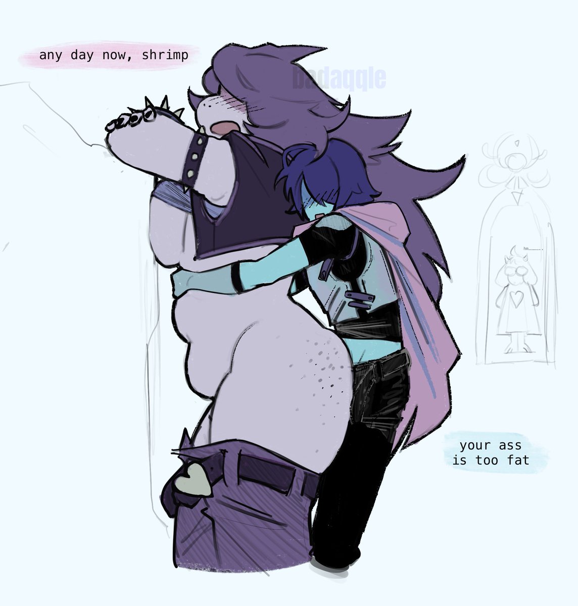 badaqqle's tweet photo. fat ass #deltarune #nsfw https://t.co/fh6Ma6cQH1