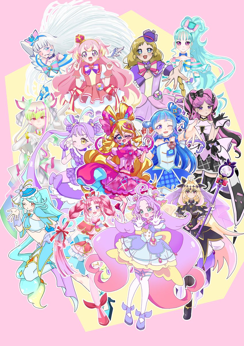 INUMI_MIRAKU's tweet photo. #わんキミたん3世代合作
#precure
 
プリキュア3世代
わんだふるぷりきゅあ！
キミとアイドルプリキュア！
名探偵プリキュア！
13人合作！

素敵な絵を描いてくれた参加者様は💬に✨ https://t.co/PfcWkYzuOb