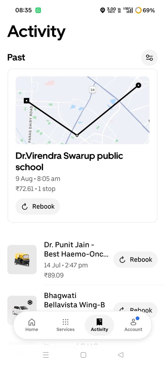 d_e_vil12's tweet photo. Booked it for 72 rs, uber driver forcefully took 96 rs in his account. Also he allowed others to sit in booked auto. @Uber @Uber_Support @uber https://t.co/nNsineRkmg
