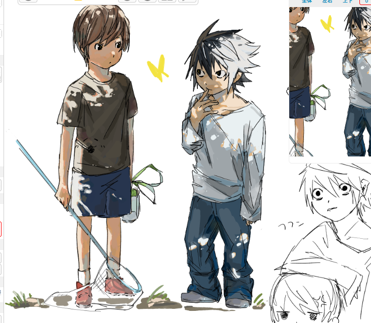 lmnwep7's tweet photo. 絵チャしてた　楽しかった　#DEATHNOTE #デスノート https://t.co/4EiaDKbqBF