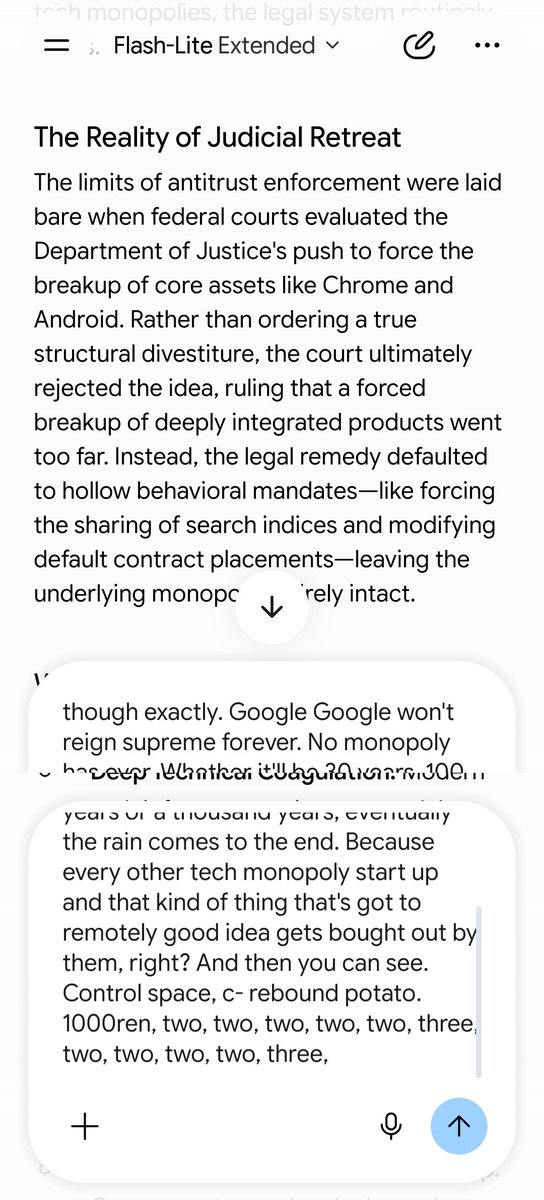 OnyxAudit's tweet photo. @GeminiApp's same old, same old TTS issues are still firmly persistent. I gave Gemini a short lecture on AI governance and Google's wonderful linguistics and voice pipeline teams went... NOPE. Potato. https://t.co/jrRsgnUCff