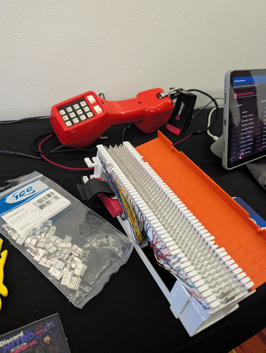 hackerfantastic's tweet photo. #defcon34 biege box! Linesman handset. Game hacking village and contested communication maritime village challenge. https://t.co/O4zBVaLZTU
