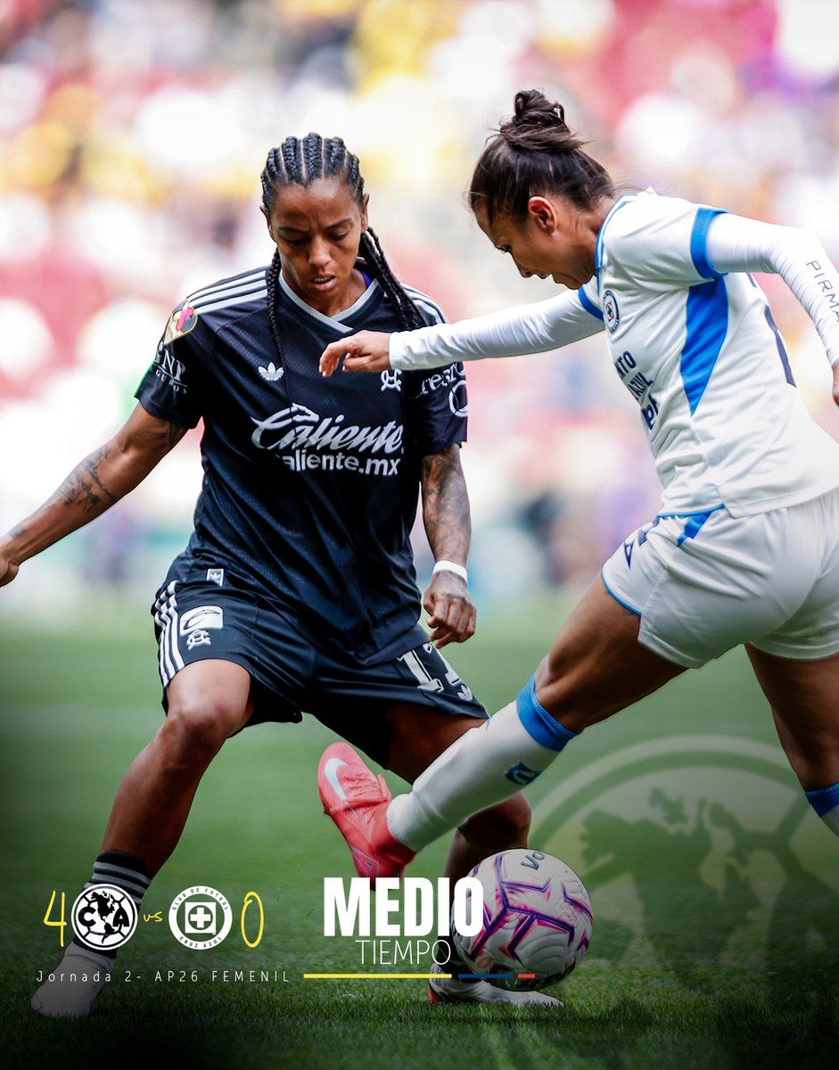 AmericaFemenil's tweet photo. ¡Al medio tiempo en la Jornada 2! 🦅💥

🔥@calientesports

📲 https://t.co/U6MH5ESbyH
#MásAcciónMásDiversión #JugamosPorMás #Caliente https://t.co/UMsctzBqz7