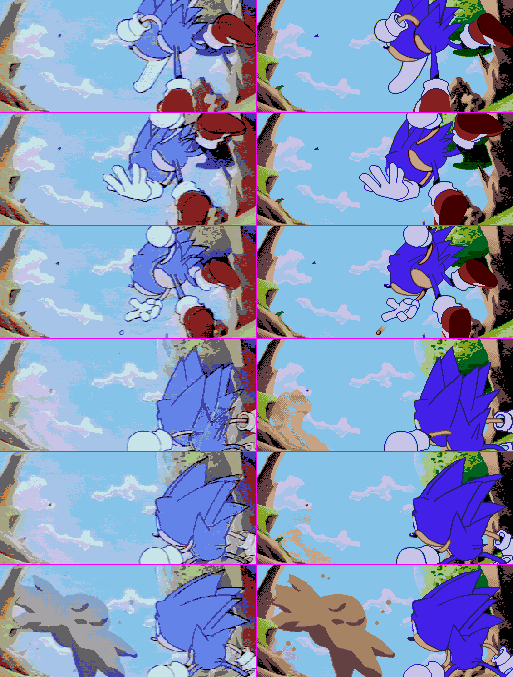 zedm256's tweet photo. @TennyUnderscore I did a comparison with some of the frames to show the difference between the prototype and the final release https://t.co/aD3KJk5GRS