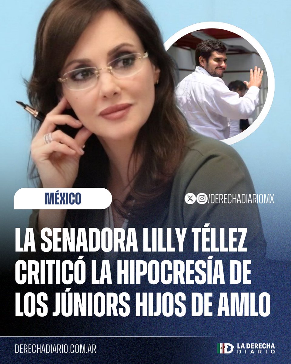 DerechaDiarioMX's tweet photo. 🚨🇲🇽 | CONTUNDENTE: La Senadora de México, Lilly Téllez, arremetió contra los inútiles hijos de AMLO por hipócritas, luego de que se viera a "El Bobby" López Beltrán en un hospital privado exclusivo: 

"Presentaré una iniciativa para que los políticos de Morena y sus familias tengan la obligación de asistir a los mismos hospitales públicos que ellos mismos crearon".