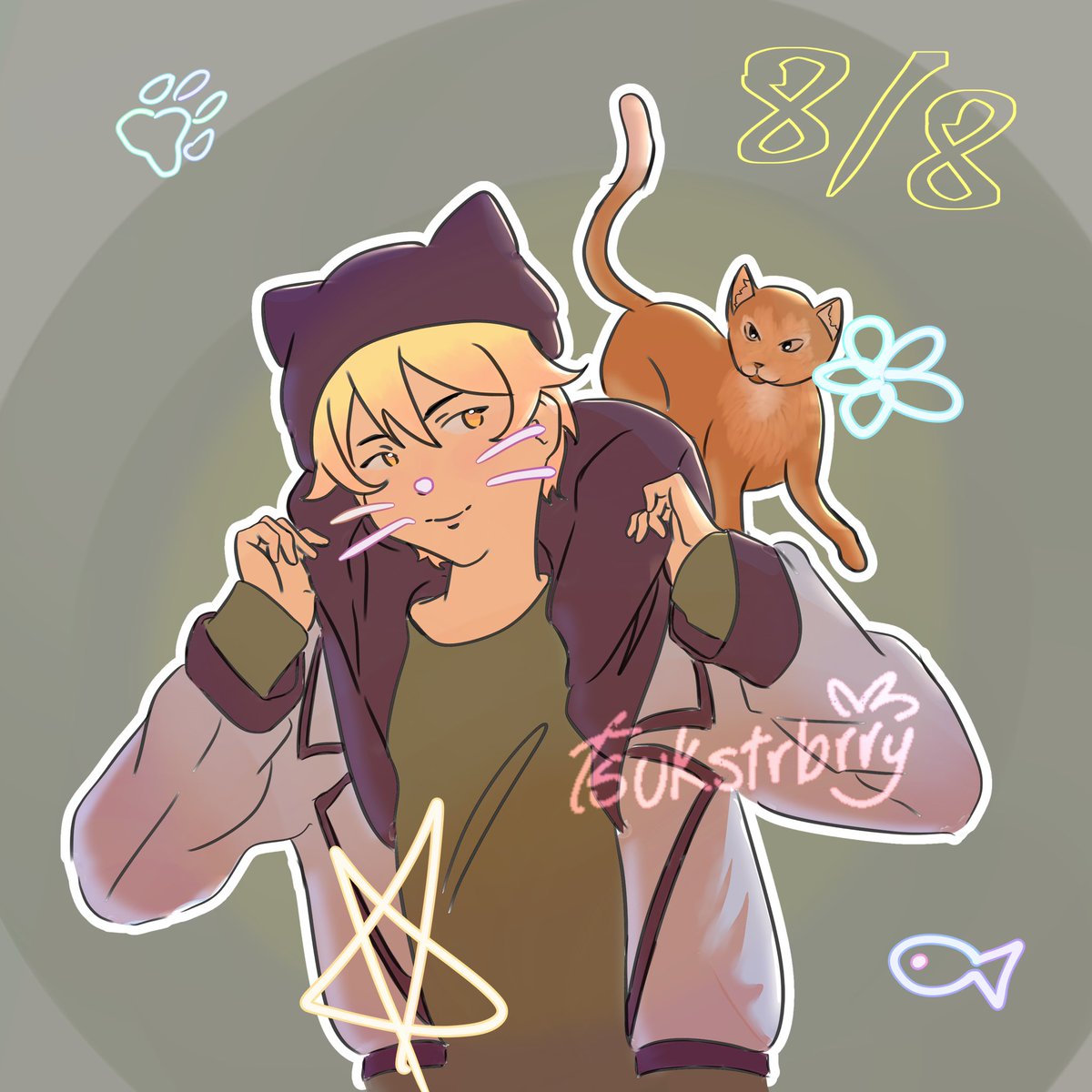tsukstrbrry's tweet photo. 🐈🌟 #prsk_fa https://t.co/8OHjilln1V
