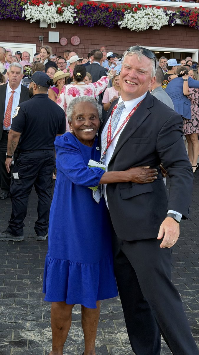 ABRLive's tweet photo. Sovereignty’s number one fan, Erma, was here to celebrate 💙 https://t.co/qM676Op7r1