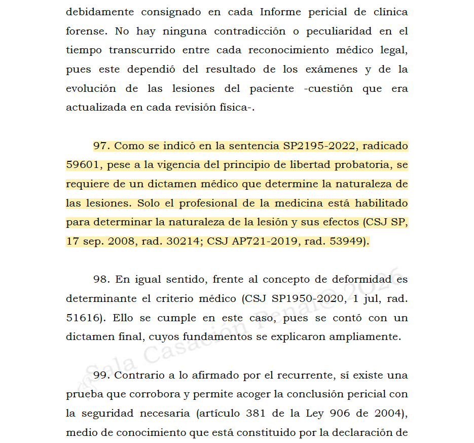 Melovides's tweet photo. A pesar de la vigencia del principio de libertad probatoria, se requiere de un dictamen médico que determine la naturaleza de las lesiones personales. https://t.co/aBZeXoWSNc https://t.co/VZWFRbVBR1