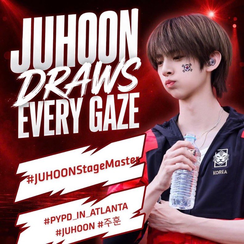 KIMJUHOONID's tweet photo. 📢 | HASHTAG PARTY FOR #JUHOON AT PYPD ATLANTA START NOW!

🎯Unlimited Replies 

🔗 Tagline and hashtag

JUHOON DRAWS EVERY GAZE

#JUHOONStageMaster
#PYPD_IN_ATLANTA
#JUHOON #주훈 https://t.co/fCDPnh0fe4