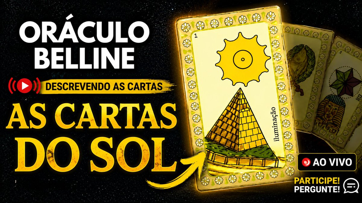 VeraTarot's tweet photo. ☀️ ORÁCULO BELLINE — AS CARTAS DO SOL https://t.co/m4GUJX3LwI via @YouTube https://t.co/7qukIv7JpG
