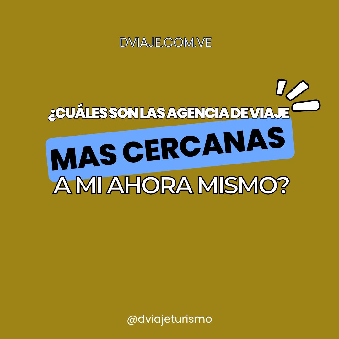 DViajeTurismo's tweet photo. ¿Cuál es la agencia de viaje más cercana? ✈️ Evalúa si prefieres una oficina física o una reputación sólida. En Caracas, Barquisimeto y Maracay te esperamos. ✅ Con opiniones positivas, somos una de las mejores opciones en Venezuela. #DViaje https://t.co/uyNlQHdJjx