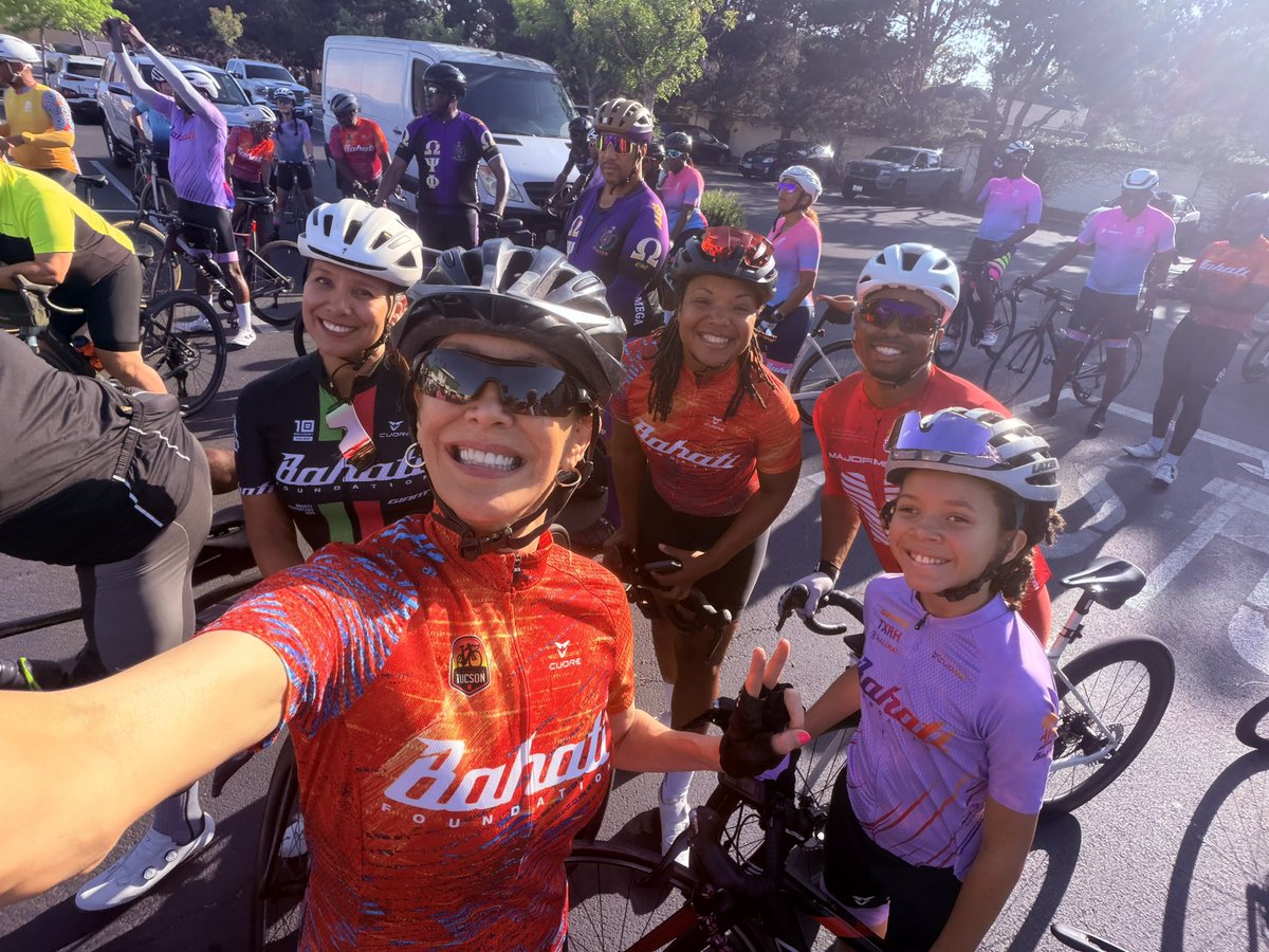 StephMillerShow's tweet photo. @BahatiFDN ride today to support all their great work with kids! Got to ride w Bahati himself and when I say with, I mean waaay behind! 😂 And Jahan who is 11 and been a cycling since she was 6! https://t.co/4Lsuc8FyeL