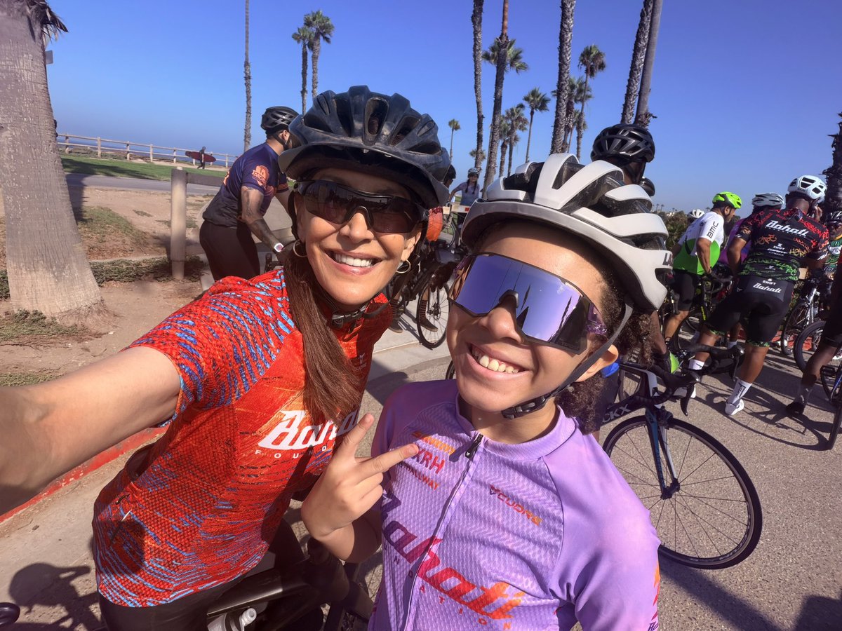 StephMillerShow's tweet photo. @BahatiFDN ride today to support all their great work with kids! Got to ride w Bahati himself and when I say with, I mean waaay behind! 😂 And Jahan who is 11 and been a cycling since she was 6! https://t.co/4Lsuc8FyeL