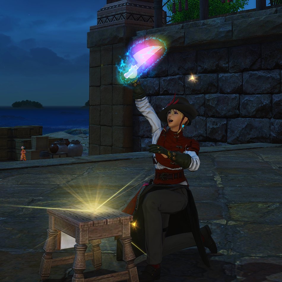 eimajinaryyy's tweet photo. lezgo RGB knife #FFXIV https://t.co/iIRK8Xthd5