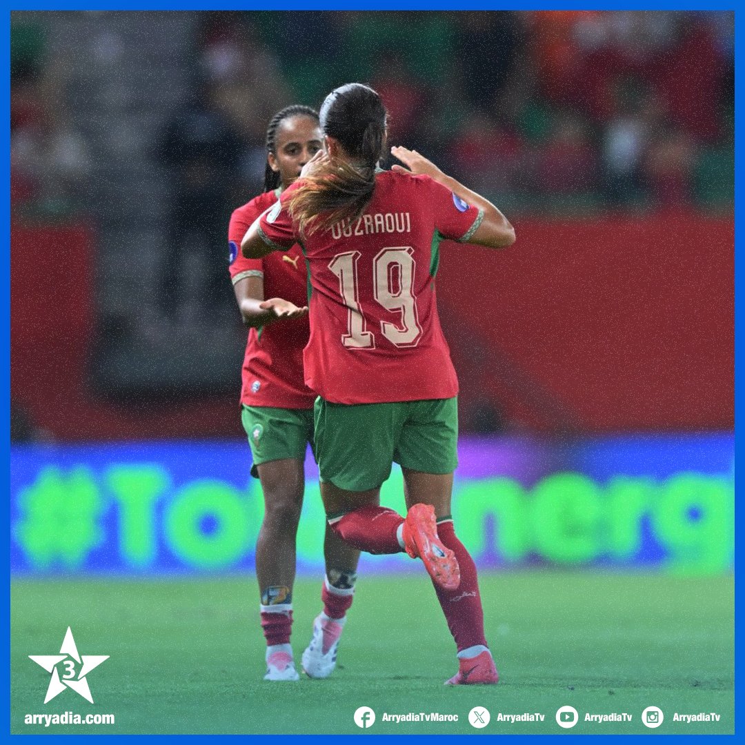 arryadiatv's tweet photo. لحظات من الفرح والفخر.. لبؤات الأطلس يواصلن كتابة التاريخ بالتأهل إلى نصف نهائي كأس أمم إفريقيا وضمان بطاقة العبور إلى نهائيات كأس العالم.

#TotalEnergiesWAFCON2026 #FRMF #ENMaroc #MARRSA https://t.co/NuxB2s2sRI