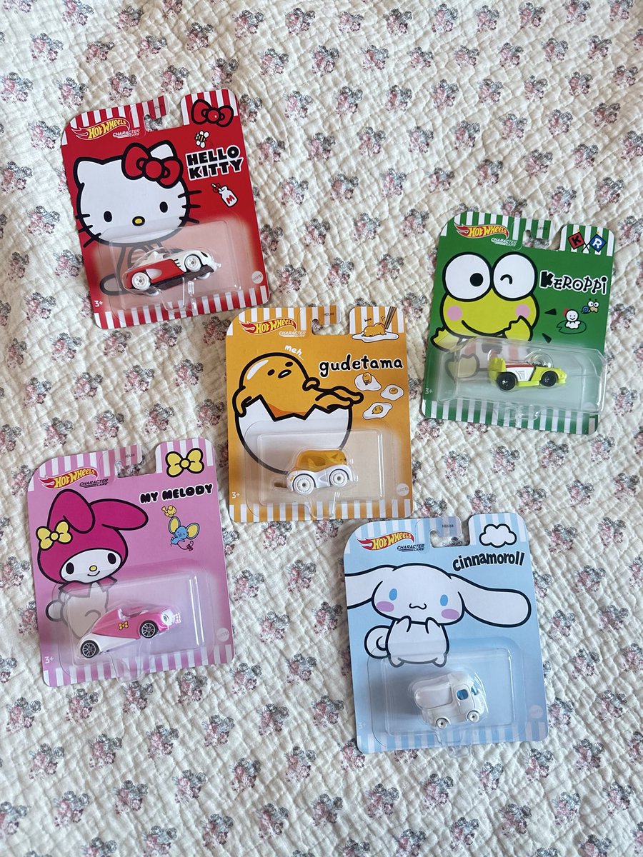 sanriodaily's tweet photo. sanrio x hot wheels 💫 https://t.co/bz9lvGAsoE